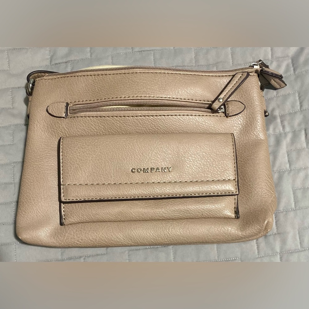 Company Women’s Tan Purse with Adjustable Strap